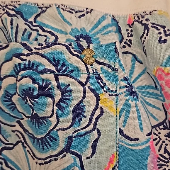 EUC Lily Pulitzer "The Beach pant" 2 pair - Picture 3 of 14